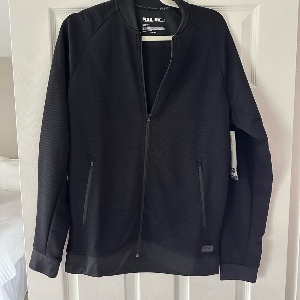 NWT MSX Men’s Black Zip-Up Jacket